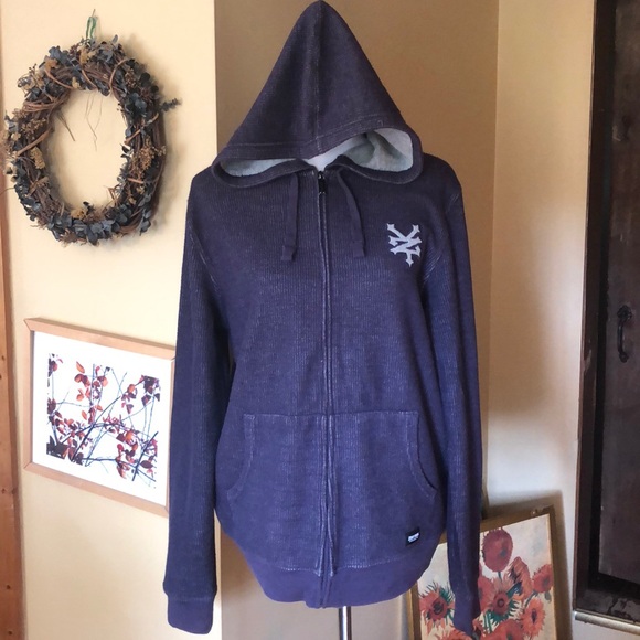 Zoo York Other - ZOO YORK size MEDIUM Waffle-Knit Hoodie Full-Zip